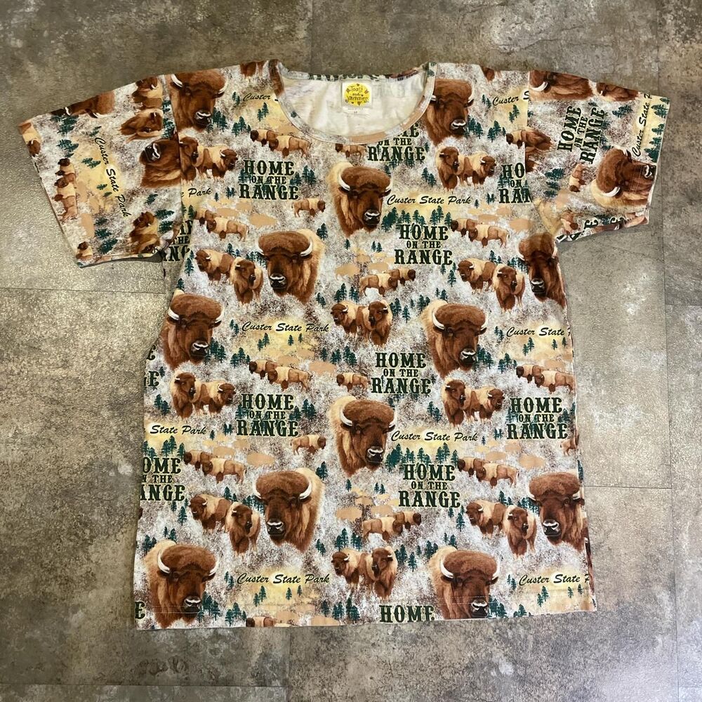 toast and jammie’s vintage y2k western crewneck t shirt size medium